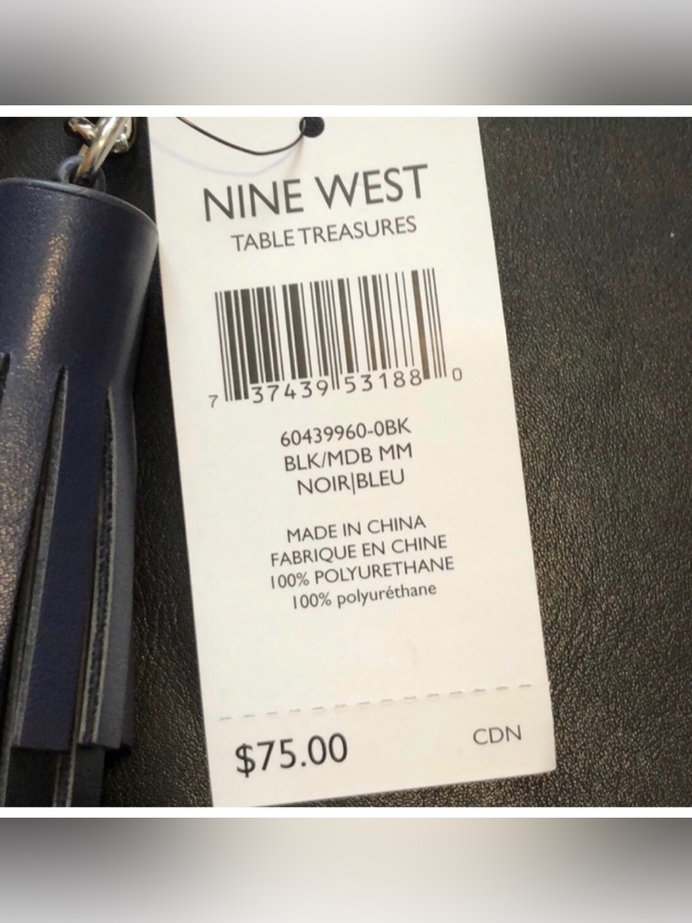 Nine West Large Black Clutch, New With Tags - Picture 4 of 6